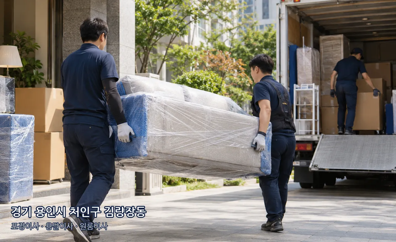 경기 용인시 처인구 김량장동 이사 준비 현장 예시