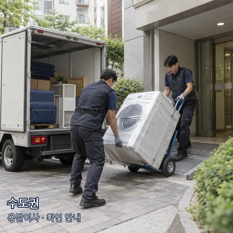 수도권 용달이사 작업 범위 예시 이미지