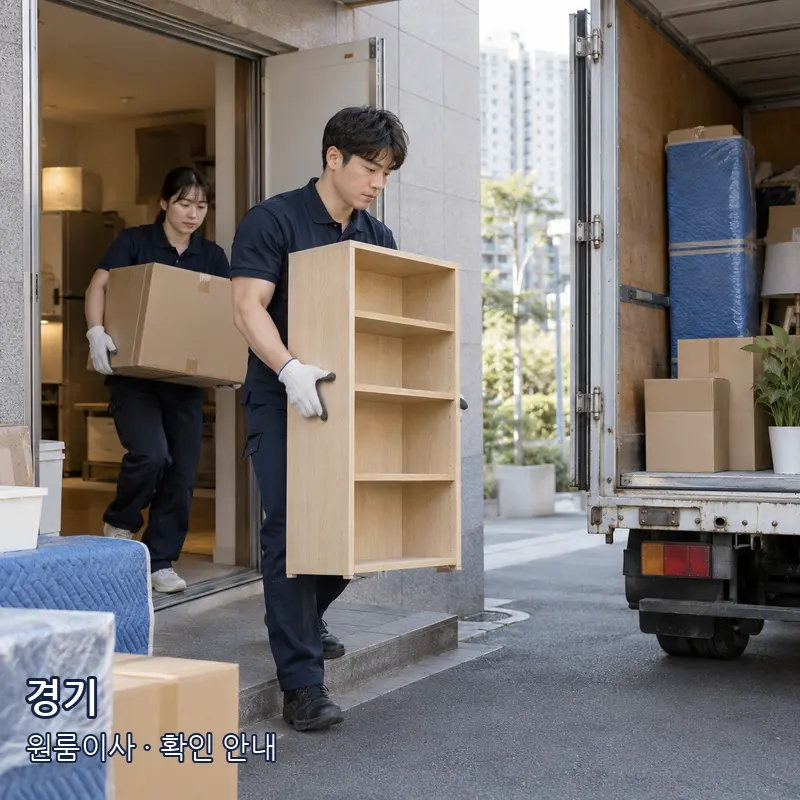 경기 원룸이사 작업 범위 예시 이미지