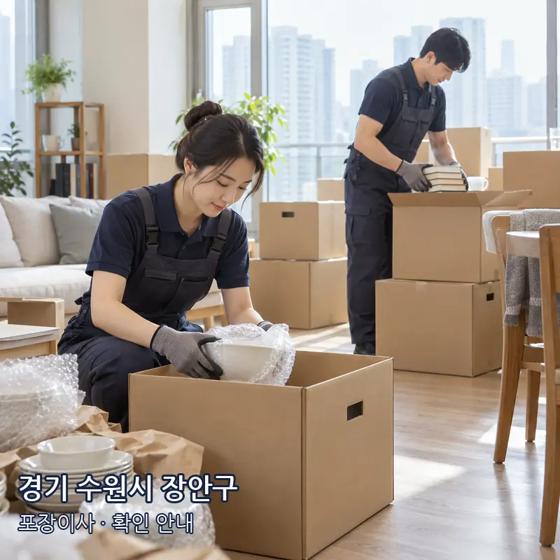 경기 수원시 장안구 포장이사 작업 범위 예시 이미지