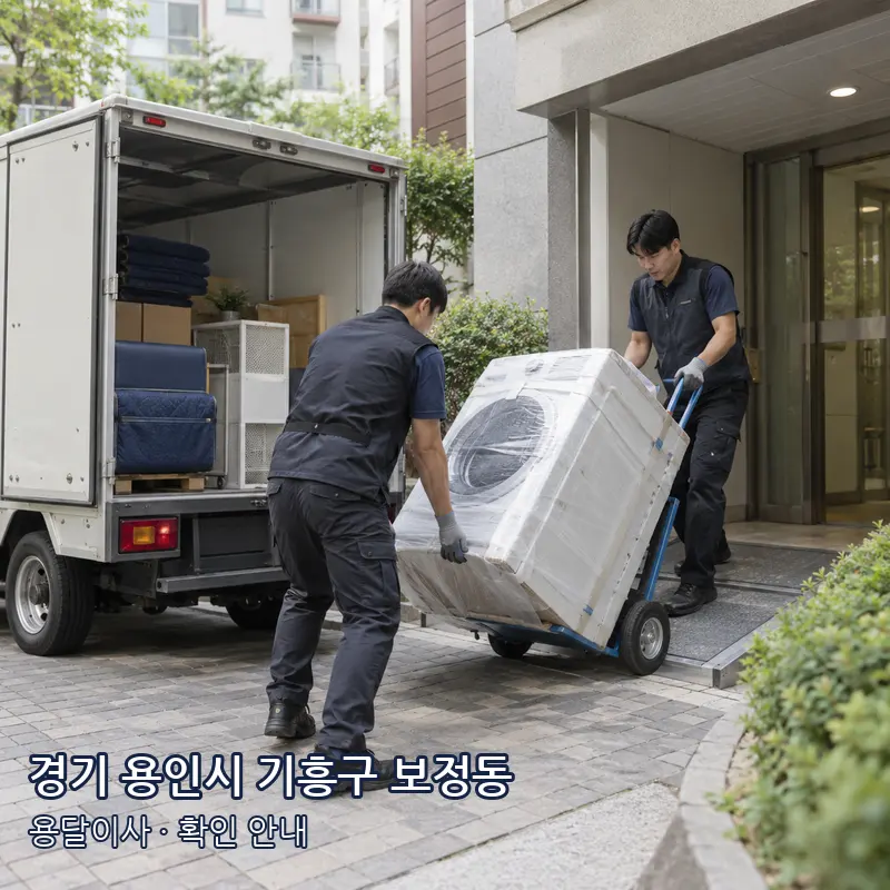 경기 용인시 기흥구 보정동 용달이사 작업 범위 예시 이미지